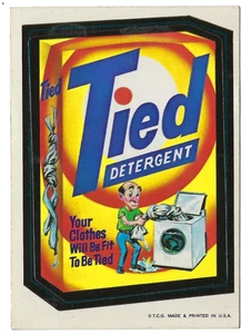 1973 Topps Wacky Packages 1st Series 1 TIED DETERGENT white back nm- - Picture 1 of 2
