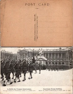 Postal de colección - París - Le Defile des Troupes Americaines. circa 1978 - Imagen 1 de 1
