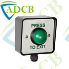 External Mount Green Dome Exit Button Plate Access Release Weatherproof