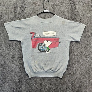 Sudadera vintage años 50 Snoopy Peanuts niños talla grande gris Joe años cincuenta - Imagen 1 de 10
