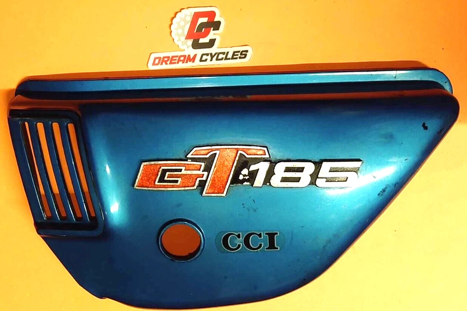 Suzuki GT185 1973 Adventurer cubierta lateral izquierda panel cubierta carenado usado bonito OEM Foto 1 de 1