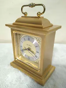 Reloj despertador de cuarzo Seth Thomas latón dorado rapto carro Japón - Imagen 1 de 14
