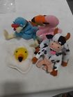 Lot of 4 1997 Idea Factory Meanies Adult Plush Stocking Stuffers