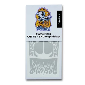 Flame Paint Stencil Template for AMT 1/25 55 & 57 Chevy Pickup Stepside - Cameo - Bild 1 von 2