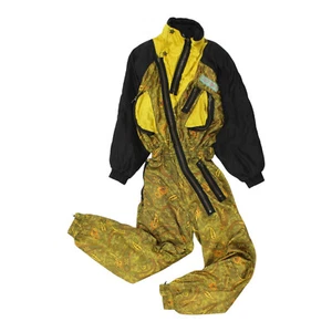 Traje de esquí Dress The Bone | Traje de nieve vintage amarillo para mujer esquí deportes de invierno - Imagen 1 de 4