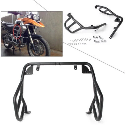 Front Upper Engine Guard Crash Bar Protection Fit BMW R1200GS 2004-2012 Black co Foto 1 de 4
