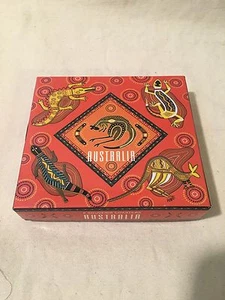 Vibrant Colorful AUSTRALIA Souvenir Coasters Set of 6 - Picture 1 of 8
