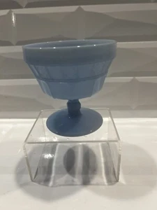 Vintage Jeanette Depression Glass Champagne or Sherbert Dish Doric Delphite Blue - Picture 1 of 3