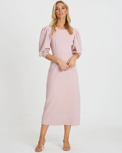 Tussah Dusty Pink Leanna Maxi Dress Sz 14 RRP $130 Soft Girl Barbiecore Girly - Picture 1 of 17