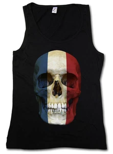 CLASSIC NETHERLANDS SKULL FLAG TANK TOP - Totenkopf Schädel Banner Niederlande - Picture 1 of 2