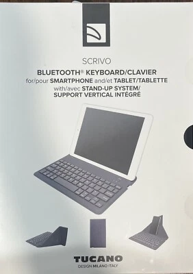 Scrivo Keyboard Folio Case for Most Smartphones and Tablets up to 10" - Blue - Image 1 of 3