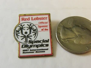 PIN LANGOSTA ROJA PATROCINADOR OFICIAL DE LAS OLIMPIADAS ESPECIALES - Imagen 1 de 2