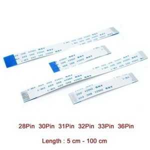 28 30 31 32 33 36 pines FFC cable plano flexible paso de alambre 1,0 mm AWM 20624 - Imagen 1 de 4