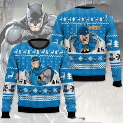 Bat.man Ugly Sweater - Image 1 of 2