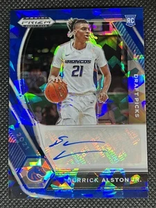 2021 Panini Prizm DP DERRICK ALSTON JR RC 22/75 BLUE ICE PRIZM AUTO ROOKIE  - Picture 1 of 2