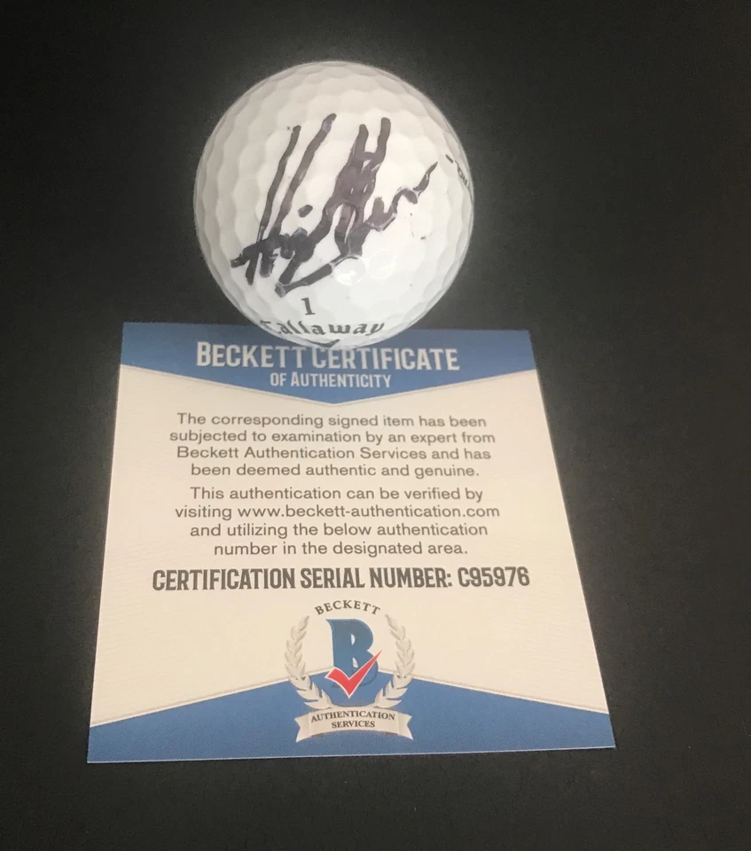 PELOTA DE GOLF PGA AUTO FIRMADA POR HENRIK STENSON BAS BECKETT CERTIFICADO DE AUTENTICIDAD 3 Foto 1 de 1