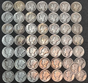 MERKUR GROSCHEN ROLLE - ALLE SIND 1928 P - 50 SILBERGROSCHEN - SEHR GUTER ZUSTAND #1004 - Bild 1 von 10