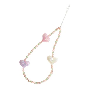 Mobile Phone Chain Girl Crystal Wrist Strap Beaded Charm Lanyard - Zdjęcie 1 z 12