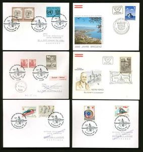 Austria AZ85 FDC/ Cover SC 1978-88 Sport Olympics Cycling (6 pcs) - Picture 1 of 1