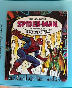 SPIDER-MAN POP-UP BOOK "THE SCHEMER STRIKES" By Stan Lee - Hardcover - Picture 1 of 1