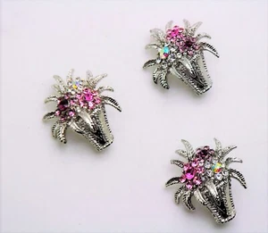 P230 Gorgeous corsage bouquet style mix color Crystal fashion Brooch Pin - Picture 1 of 4
