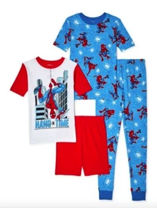 NWT 10 amazing spiderman 4 pc lot easter summer marvel pajamas girls boys spring - Picture 1 of 6