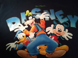 Disney Jerry Leigh T Shirt Goofy Donald Duck Mickey Mouse Men's L Gel Graphics - Picture 1 of 12