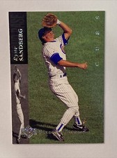 1994 Upper Deck Electric Diamond Rate Silver Back Ryne Sandberg #92 HOF Chi Cubs
