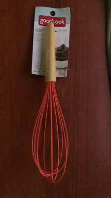 Set OF 2 GoodCook Silicone Balloon Shape Whisk, Red, BPA Free, Heat Safe - Image 1 of 2