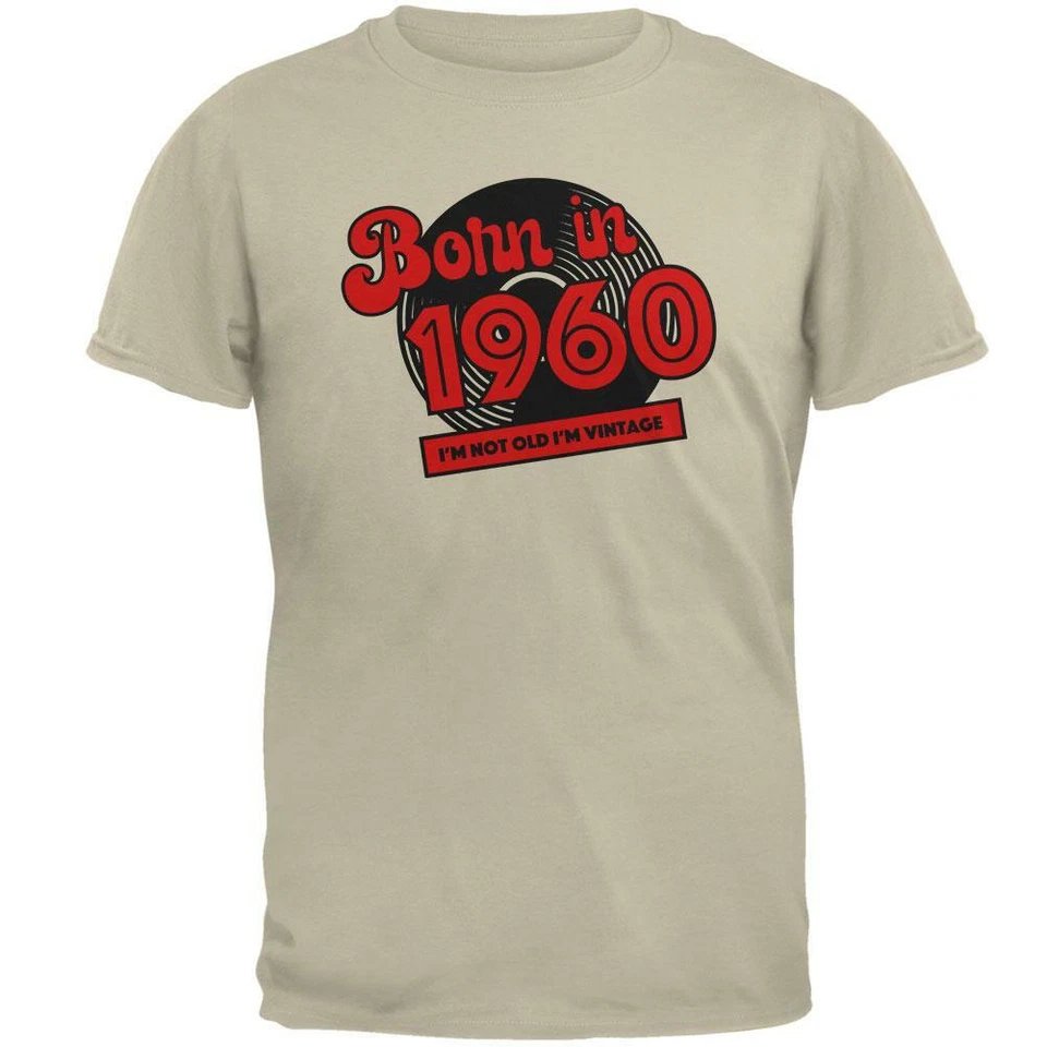 Camiseta Born In 1960 Record I'm Not Old I'm Vintage para hombre Foto 1 de 1