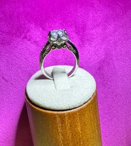Verragio RING Wedding Sterling 925 Silver CZ 1.25carat Engagement Sz 8 5493 P - Picture 1 of 17
