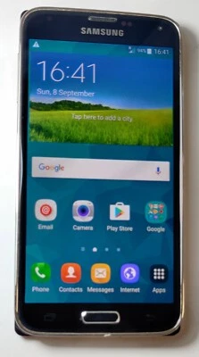 Samsung Galaxy S5 Black SM-G900F  16GB Unlocked Android Version 6 #283B - Image 1 of 4