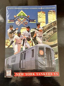 1997 Inaugural Subway Series Yankees vs Mets Game Program and Souvenir Card - Picture 1 of 5