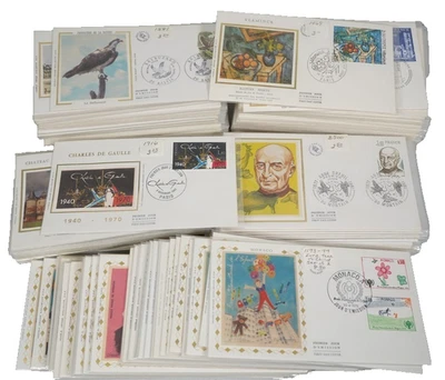 FRANCE & MONACO 1970s-1980s COLLECTION OF 260 SILK FIRST DAY COVERS - Image 1 of 4