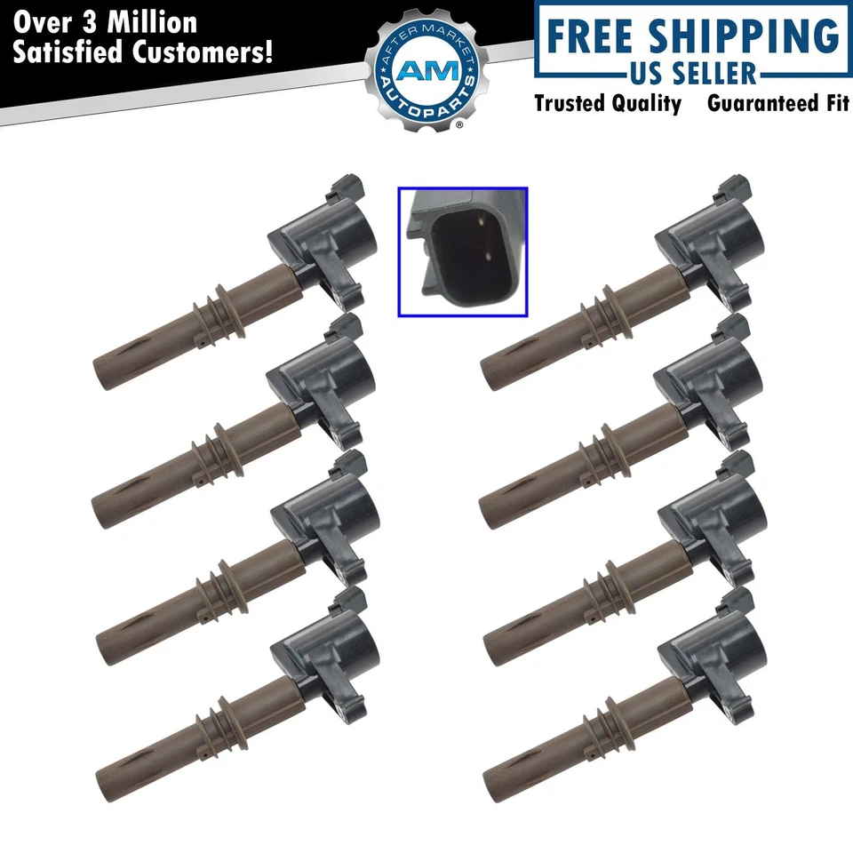 Delphi GN10233 Kit de bobina de encendido del motor Juego de 8 piezas para Ford Lincoln Mercury Nuevo Foto 1 de 4