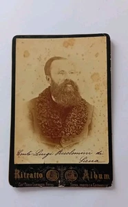Fotografia D'epoca Conte Luigi Piccolomini Siena Fine 800 Foto Ritratto - Foto 1 di 3