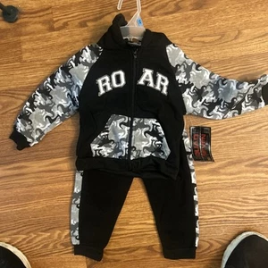 Joggers With Zip Up Hoodie Set For Boys 24 Months Old - Picture 1 of 3