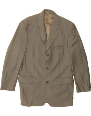 PIERRE CARDIN Mens 3 Button Blazer Jacket UK 38 Medium Grey New Wool AR11 - Image 1 of 4