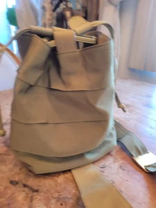 Salvatore Ferragamo Green Mini Fabric Backpack - Picture 1 of 7