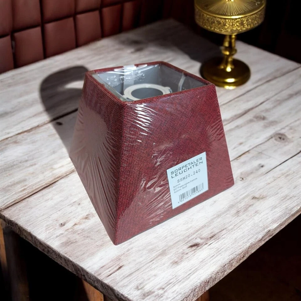 Sorpetaler Lampenschirm Freestyle Eckig Natur rot SSM20.240