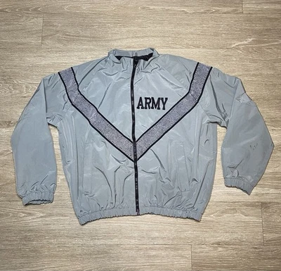 US Army Physical Uniform Reflective PT Jacket IPFU Training Jacket Men’s SMALL - Image 1 of 4