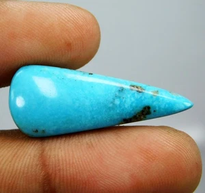 Turquesa natural grado AAA 13,15 quilates - piedra preciosa corte cabujón azul cielo - Imagen 1 de 9