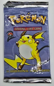 Pokemon TGC Base Set 2 Unlimited Sealed Booster Pack WOC06144 20.67g Raichu - Picture 1 of 3
