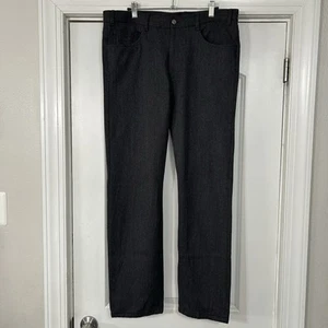 Bespoke Tapia 5-Pocket Casual Pants 36x31 Charcoal Gray Quiet Luxury Casual EUC - Picture 1 of 14