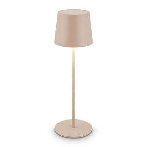 Lampada da Tavolo LED Ricaricabile Luce Notturna Comodino Dimmerabile Senza Fili 33cm Beige - Foto 1 di 11