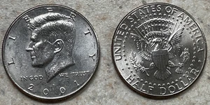 Mezzo dollaro Kennedy 2001 (P o D), circolato ma BELLO! - UNA MONETA - Foto 1 di 3