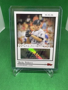 Ricky Nolasco 2006 Topps debut de novato automático - Imagen 1 de 2