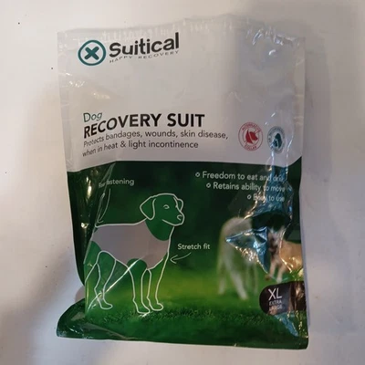 Traje de recuperación adecuado para perros - Traje de recuperación de cirugía para perros, XL negro Foto 1 de 2