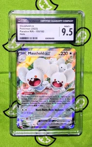 Maushold EX Ultra RARE Pokemon Card CGC 9.5 MINT+ Paradox Rift #155/182 (2023) - Picture 1 of 2