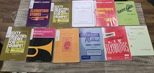 Vintage Trumpet Songbooks Band Sheet Music Drills LOT 11 BOOKS - Picture 1 of 5